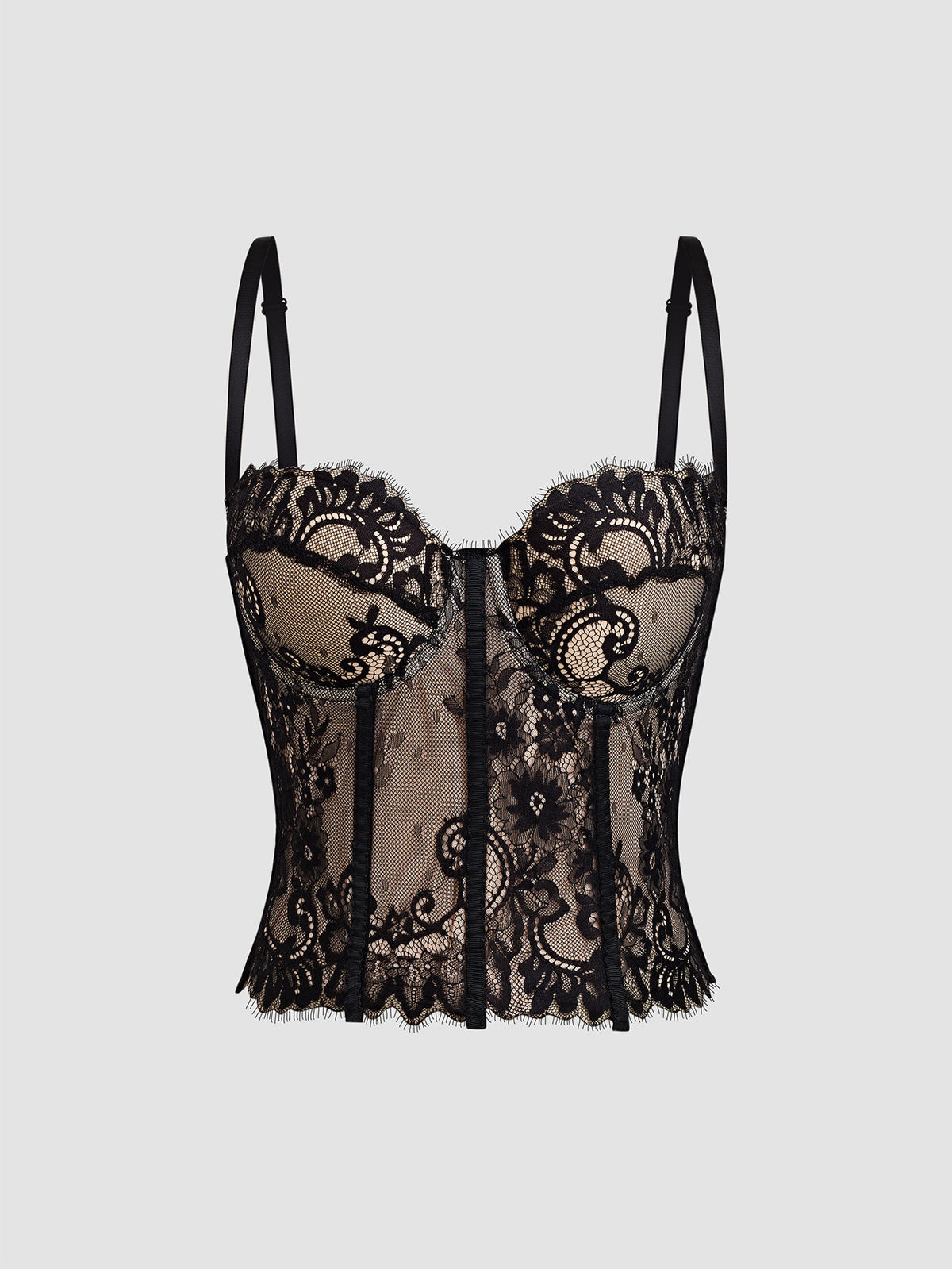 Luo Qiuguo fishbone corset, sexy lace camisole, can be worn as an inner layer or outer garment, pure and alluring style, hot girl top DB1136