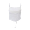 Sexy satin fishbone tube top2026Hot girl summer back-tie crop top with waist-cinching design, pure and alluring camisole