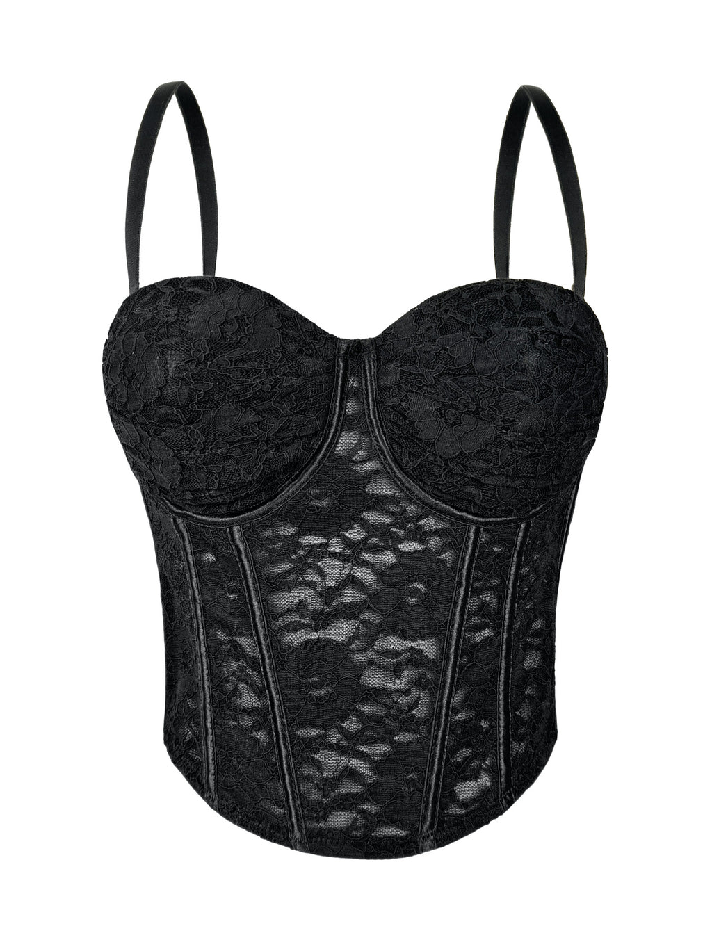 European and American style sexy lace camisole with built-in bra, backless design, fishbone corset, slim-fit, can be worn as an inner layer or outer garment, strapless top