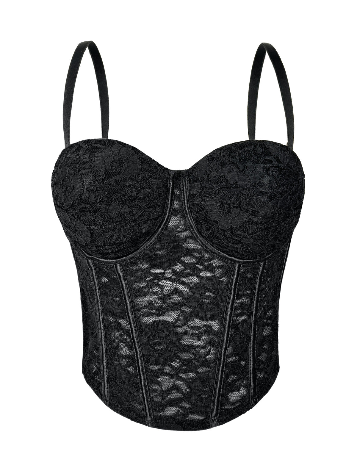 European and American style sexy lace camisole with built-in bra, backless design, fishbone corset, slim-fit, can be worn as an inner layer or outer garment, strapless top