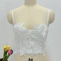 Amazon-exclusive lace embroidered camisole top, a unique and stylish fishbone bralette that can be worn as an outer garment