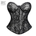 European and American style sexy lace tube top with fishbone design for shaping the figure Outerwear, waist-cinching, slimming, and shaping bustier for women, suitable as an inner layer for formal dresses