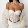 European and American new style 3D eyelash lace sexy hot girl slim-fit fishbone bra with cotton straps and detachable suspenders R165