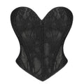 Cross-border European and American lace corset, double-layered, form-fitting, with fishbone support, shaping top, tight-fitting, and waist-cinching bodysuit2025New Product