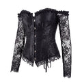 European and American evening gown with fishbone corset, waist-cinching, tummy-control, bust-supporting, one-shoulder neckline, mid-sleeve, body-shaping, court-style corset top