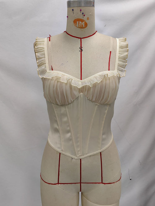 2025New spicy girl fishbone corset street casual versatile slim-fit waist-cinching top camisole for women
