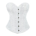European and American cross-border best-selling retro floral jacquard corset, featuring a court-style design with fishbone boning for waist shaping and a sculpting bust