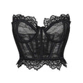 Summer lace Plus Size Corsets Embroidered underwire transparent sexy plus-size fishbone bra